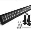 Load image into Gallery viewer, 30.0 Inch LED Light Bar Chrome Series Double Row Straight Combo Flood/Beam 180W DT Harness 16,200 Lumens Southern Truck Lifts