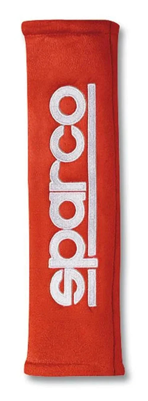 Sparco Belt Pad 2-inch Alcantara Red - Side View