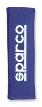 Load image into Gallery viewer, Sparco Belt Pad 3-inch Blue Racing - Side View