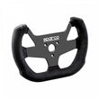 Load image into Gallery viewer, Sparco F10A Suede Black Steering Wheel - Detail View