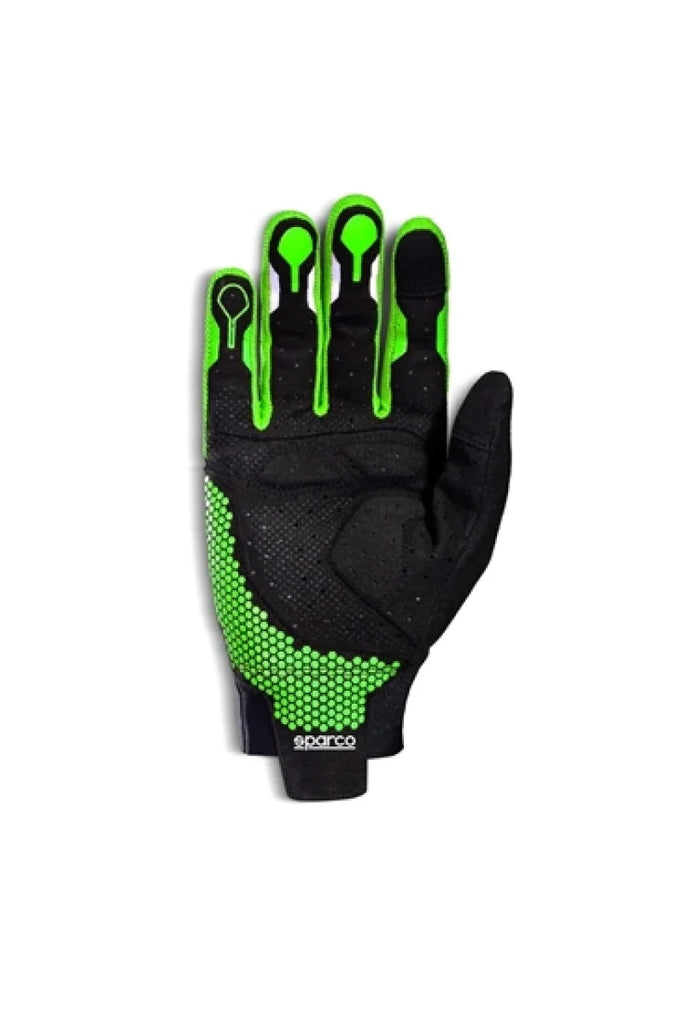Sparco Gloves Hypergrip+ 10 Black/Green - Side View