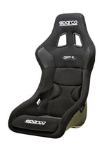 Load image into Gallery viewer, Sparco Seat QRT-K Kevlar Black - Detail View
