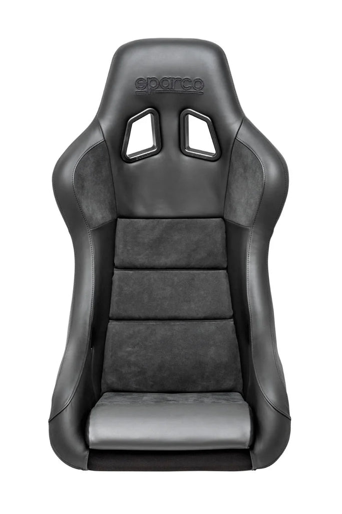 Sparco Seat QRT Performance Leather/Alcantara Black (Must Use Side Mount 600QRT) - Main Product View