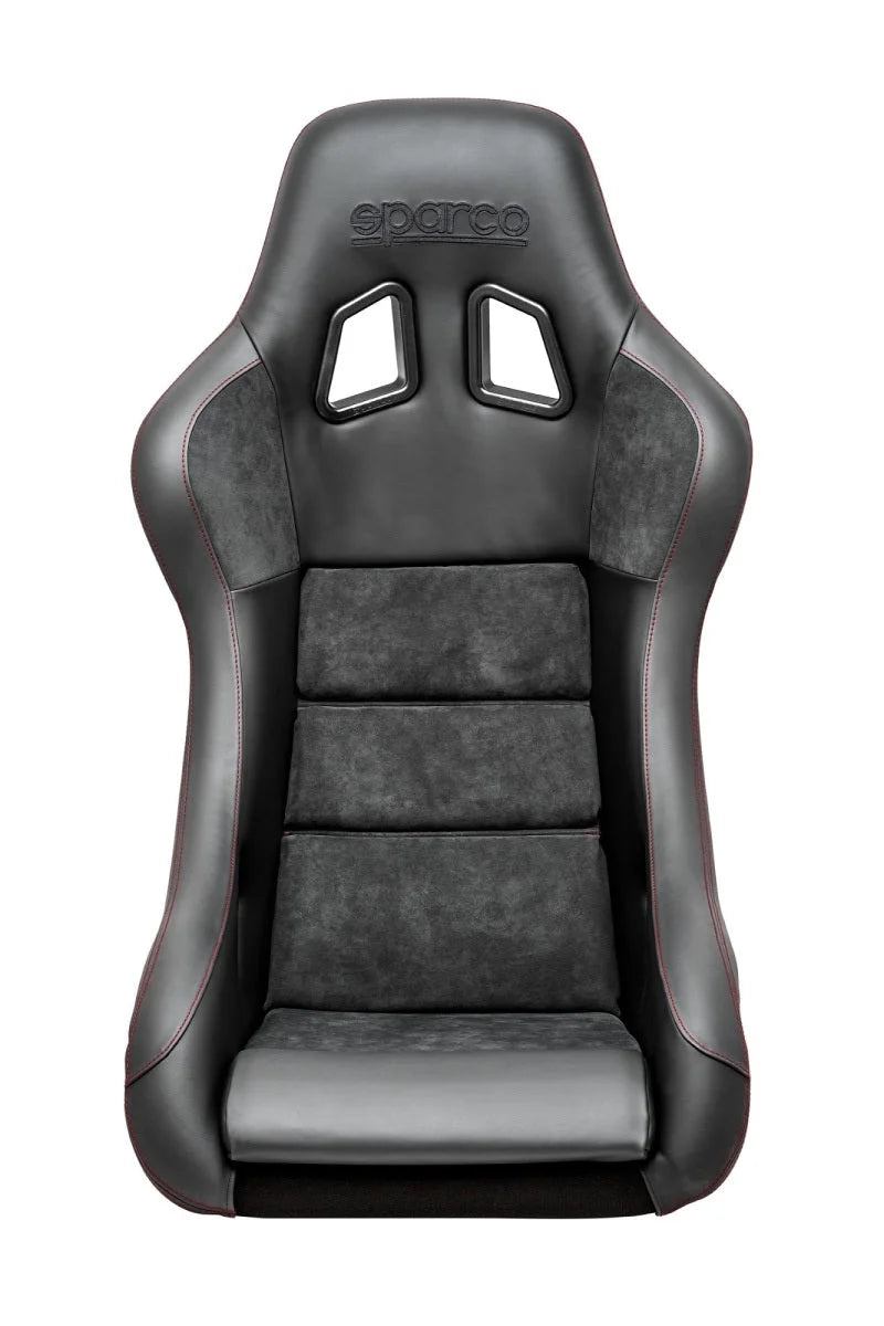 Sparco Seat QRT Performance Leather/Alcantara Black/Red - Side View