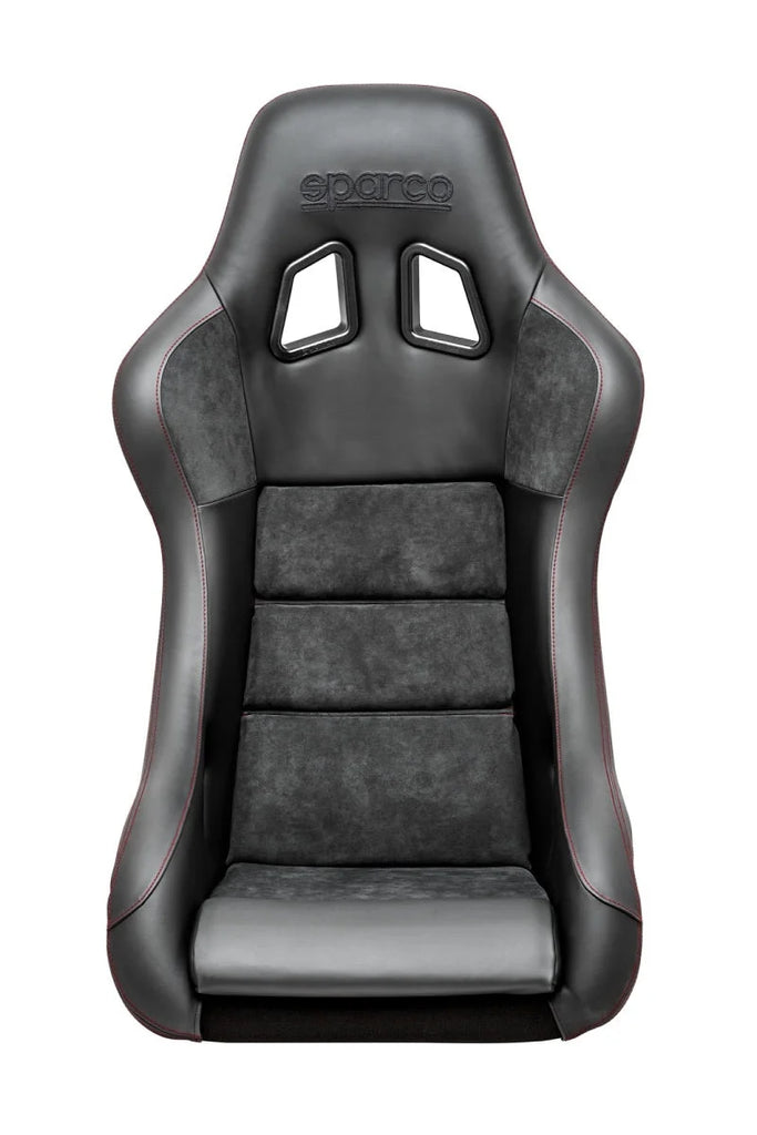 Sparco Seat QRT Performance Leather/Alcantara Black/Red - Side View