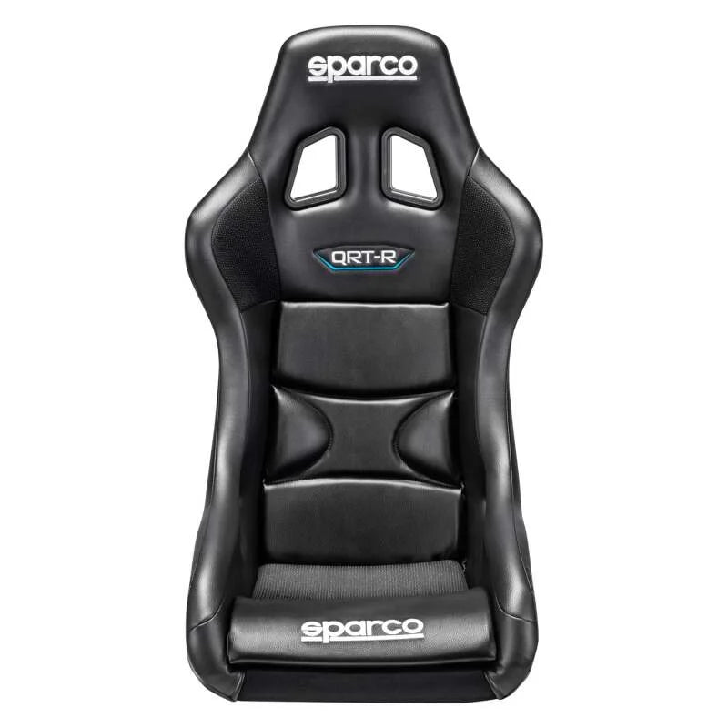 Sparco Seat QRT-R 2019 Vinyl Blk (Must Use Side Mount 600QRT) - Side View