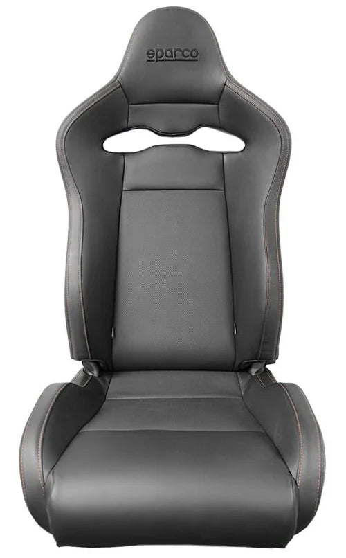 Sparco Seat SPX Special Edition Black/Grey w/ Gloss Carbon Shell - Left - Detail View
