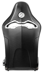 Sparco Seat SPX Special Edition Black/Red w/ Gloss Carbon Shell - Right - Main Product View