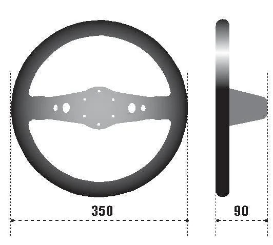 Sparco Steering Wheel 215 Suede Black - Main Product View