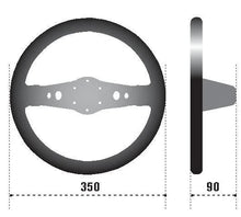 Load image into Gallery viewer, Sparco Steering Wheel 215 Suede Black - Main Product View
