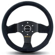 Load image into Gallery viewer, Sparco Steering Wheel 300 Suede Black - Side View