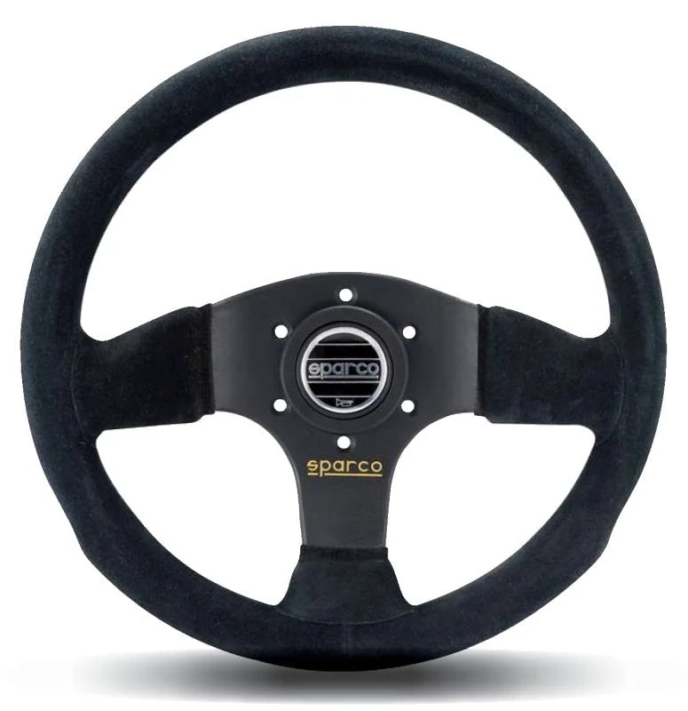 Sparco Steering Wheel 300 Suede Black - Side View