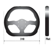 Load image into Gallery viewer, Sparco Steering Wheel 310X260 Suede Black - Side View