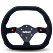 Load image into Gallery viewer, Sparco Steering Wheel 310X260 Suede Black - Detail View
