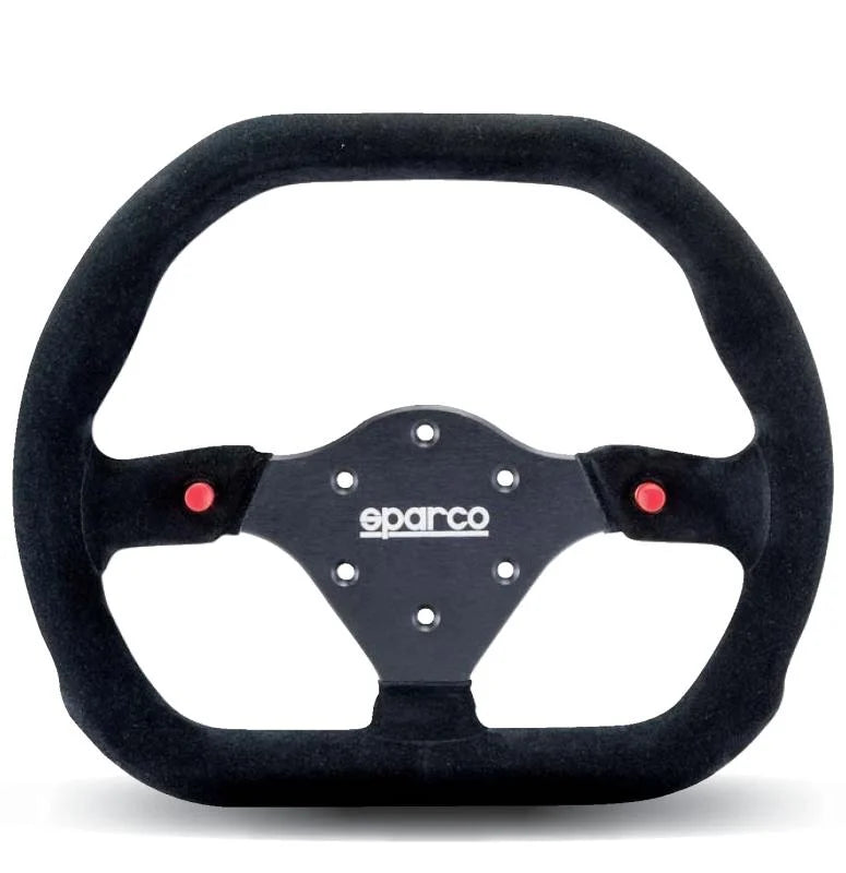 Sparco Steering Wheel 310X260 Suede Black - Detail View