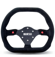 Load image into Gallery viewer, Sparco Steering Wheel 310X260 Suede Black - Detail View