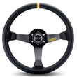 Load image into Gallery viewer, Sparco Steering Wheel 325 Suede Black - Side View