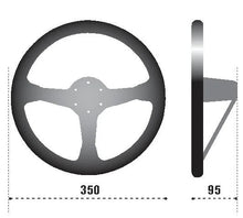 Load image into Gallery viewer, Sparco Steering Wheel 325 Suede Black - Detail View
