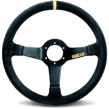 Load image into Gallery viewer, Sparco Steering Wheel 345 Suede Black - Main Product View