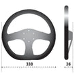 Load image into Gallery viewer, Sparco Steering Wheel 353 Suede Black (NO HORN INCLUDED) - Side View