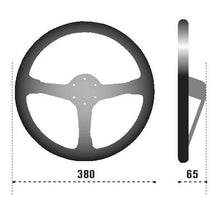 Load image into Gallery viewer, Sparco Steering Wheel 368 Suede Black - Main Product View