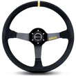 Load image into Gallery viewer, Sparco Steering Wheel 368 Suede Black - Side View