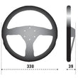 Load image into Gallery viewer, Sparco Steering Wheel 383 Suede Black - Main Product View