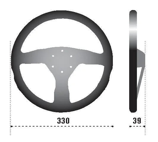 Sparco Steering Wheel 383 Suede Black - Main Product View