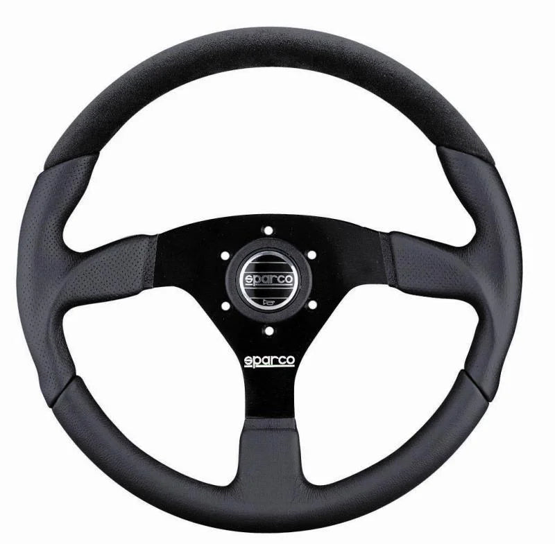 Sparco Steering Wheel L505 Lap 5 Blk/Blk/Blk - Main Product View