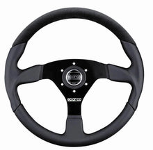 Load image into Gallery viewer, Sparco Steering Wheel L505 Lap 5 Blk/Blk/Blk - Main Product View