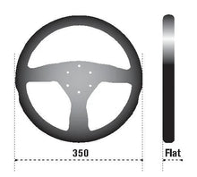 Load image into Gallery viewer, Sparco Steering Wheel L505 Lap 5 Blk/Blk/Blk - Detail View