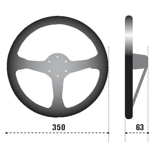 Sparco Steering Wheel L777 Suede Black - Main Product View