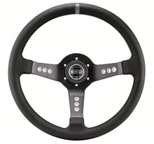 Load image into Gallery viewer, Sparco Steering Wheel L777 Suede Black - Side View