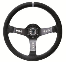 Load image into Gallery viewer, Sparco Steering Wheel L777 Suede Black - Detail View