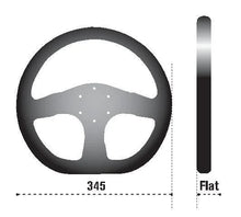Load image into Gallery viewer, Sparco Steering Wheel P 222 Black - Detail View