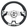 Load image into Gallery viewer, Sparco Steering Wheel P 222 Silver - Main Product View
