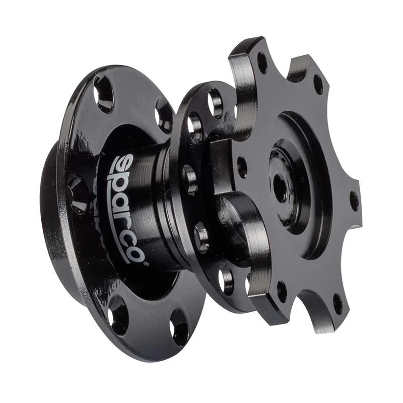 Sparco Steering Wheel Quick Release Tuning Blk - Main Product View