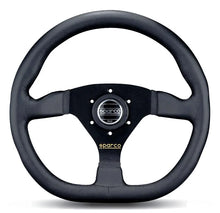 Load image into Gallery viewer, Sparco Steering Wheel Ring L360 Leather Black - Side View