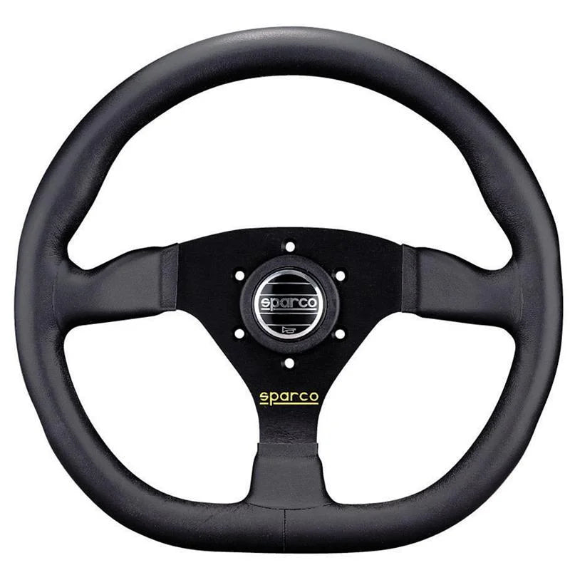 Sparco Steering Wheel Ring L360 Leather Black - Detail View