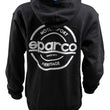 Load image into Gallery viewer, Sparco Sweatshirt Hooded S-Seal Blk Xlrg - Side View
