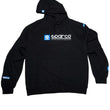 Load image into Gallery viewer, Sparco Sweatshirt Hooded WWW Blk Lrg - Main Product View