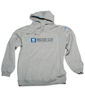 Load image into Gallery viewer, Sparco Sweatshirt Hooded charcoal Grey Lrg - Side View