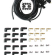 Load image into Gallery viewer, Spark Plug Wire Set- 8mm - Black Wire with Black 90 Deg Boots ACCEL - Side View