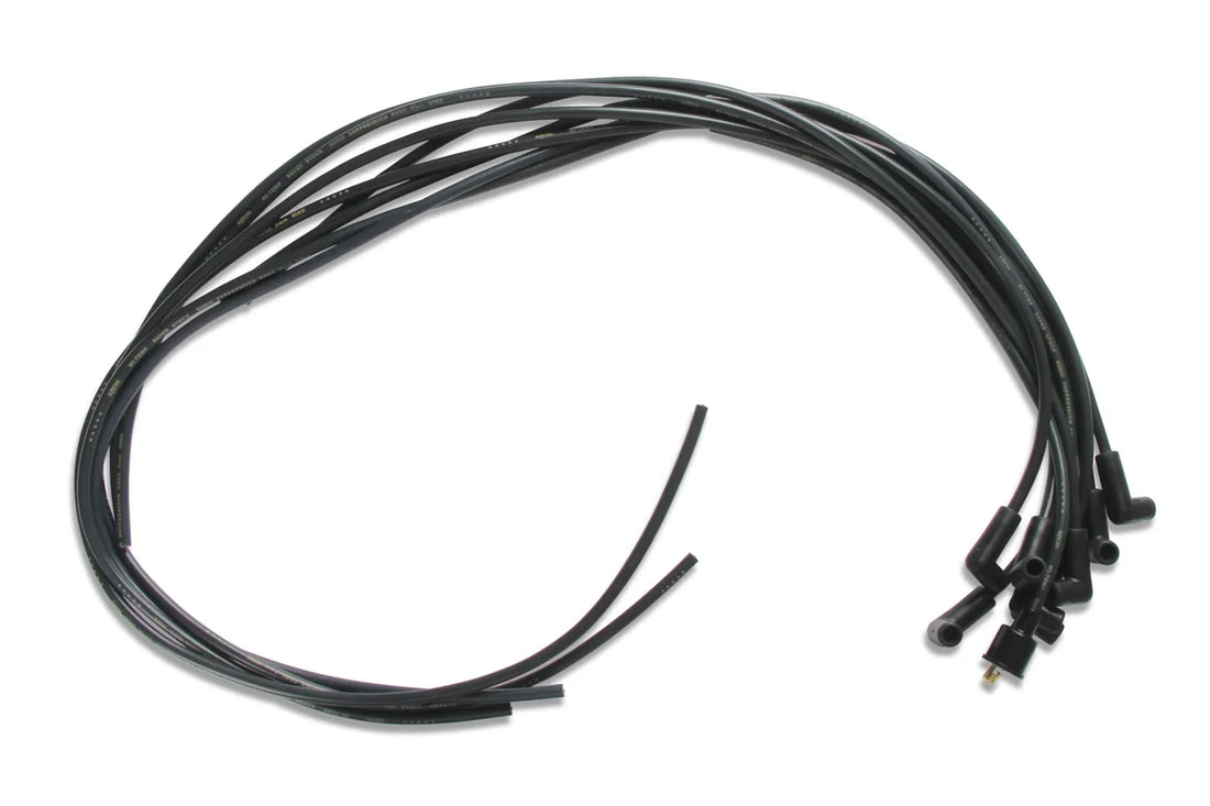 Spark Plug Wire Set- 8mm - Black Wire with Black 90 Deg Boots ACCEL - Additional View 10