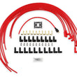 Load image into Gallery viewer, Spark Plug Wire Set- 8mm- Super Stock Universal-Graphite Core- 90 Deg Boots- Red ACCEL - Main Product View