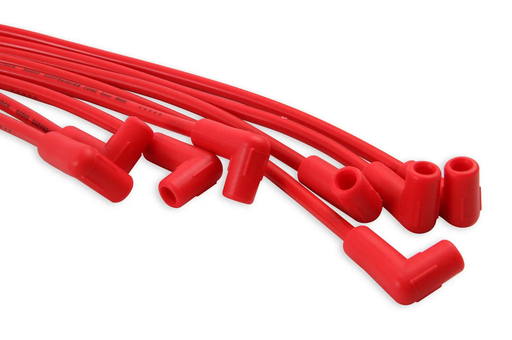 Spark Plug Wire Set- 8mm- Super Stock Universal-Graphite Core- 90 Deg Boots- Red ACCEL - Additional View 6