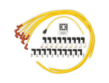 Load image into Gallery viewer, Spark Plug Wire Set - 8mm - Yellow with Orange 90 Deg Boots ACCEL - Side View