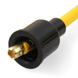 Load image into Gallery viewer, Spark Plug Wire Set - 8mm - Yellow with Orange 90 Deg Boots ACCEL - Back View