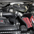 Load image into Gallery viewer, Spectre 03-07 Ford SD V8-6.7L DSL Air Intake Kit - Polished w/Red Filter - Back View