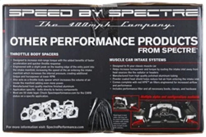 Spectre 03-08 Dodge RAM 1500/2500 V8-4.7/5.7L F/I Air Intake Kit - Clear Anodized w/Red Filter - Additional View 6